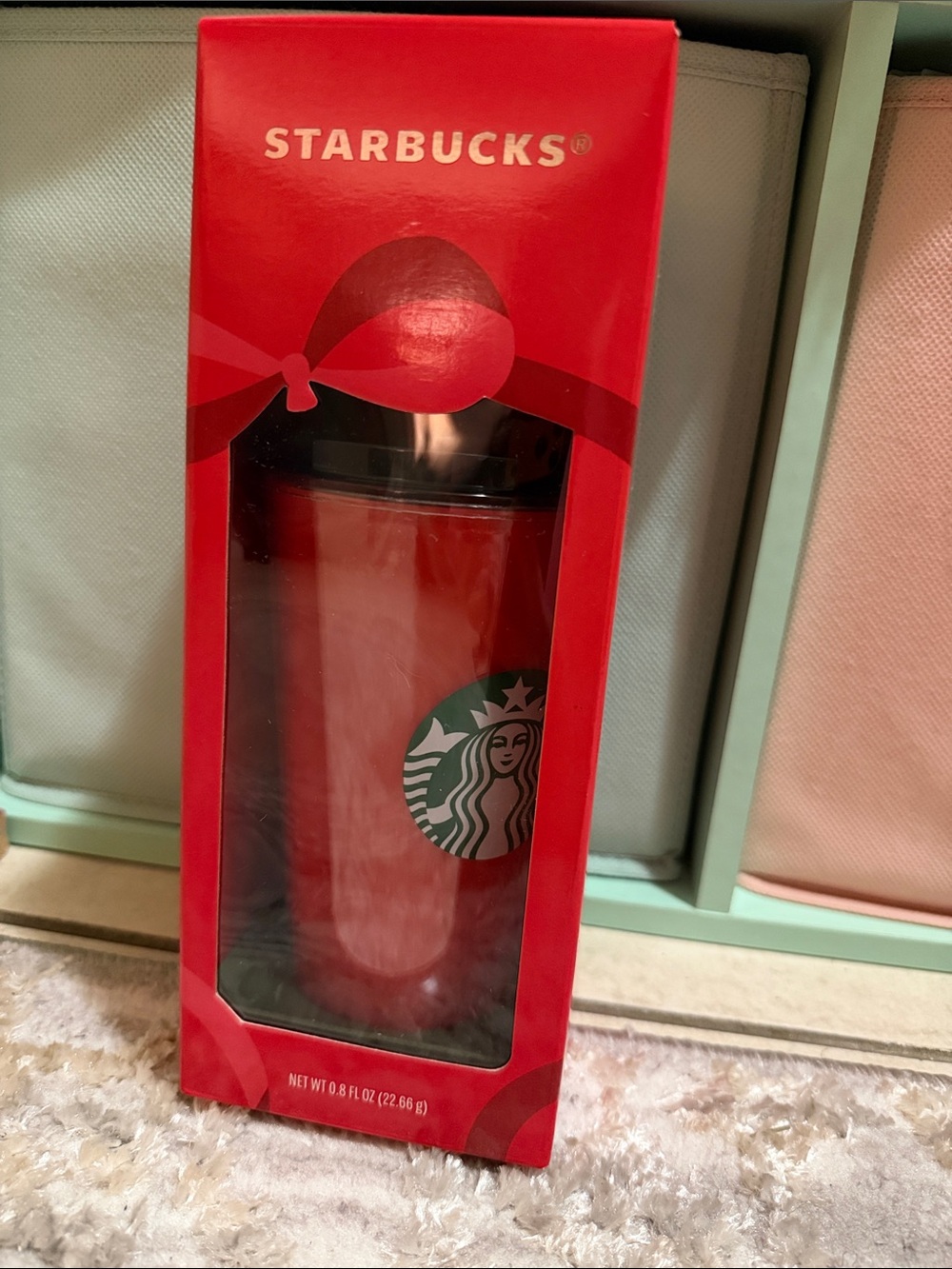 Starbucks Red Tumbler with Green Logo